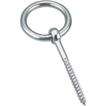 Kpe Holland Houtschroef Met Ring - Rvs 316 - 6mm X 40mm, Totale Lengte 60mm
