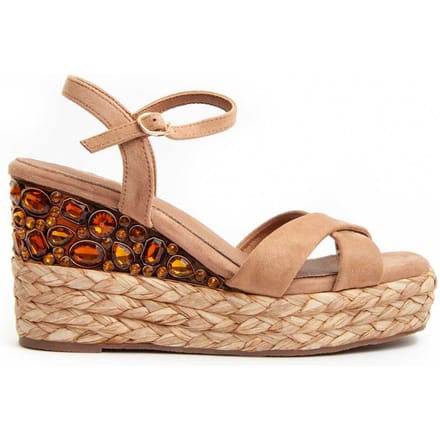 Sandalia De Cuña Para Mujer.  Montevita  Wesparto14  91218 41 bruin
