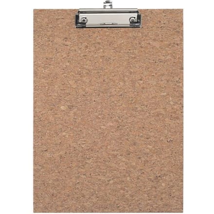 Klembord Maulcork, , kurk naturel, A4-formaat, klemcapaciteit 8 mm, met ophangoog