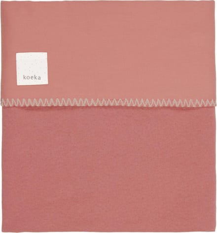 Koeka Wiegdeken Runa flanel  - brique - 75x100cm