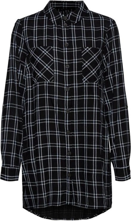 VERO MODA - VMBUMPY L/S OVERSIZE SHIRT GA - Dames - Blouses