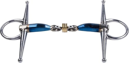 Naaldbit voor paarden Trust Sweet Iron Full Cheek Brass Ring 16