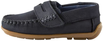 Next - Jongens - Leren pennyloafers met klittenbandsluiting - Blauw