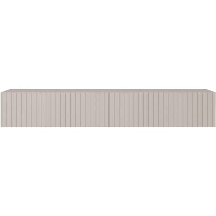Selsey Telire - RTV kast 175 cm - grijs beige met lamellenfront