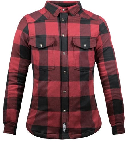 John Doe Motoshirt Lady Rood Zwart XTM -