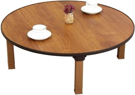 Vouwtafel - Salontafel Bureau - Thee Zitten - Opvouwbaar Design - 80x30cm - Houtkleur
