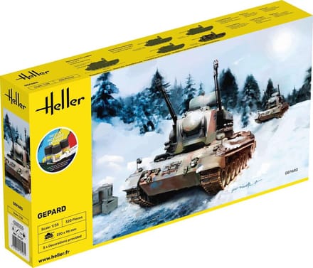 Heller Modelbouwpakket Militaire voertuigen - 57127 Gepard - Starter Kit Plastic - 1:35 - Modelbouw