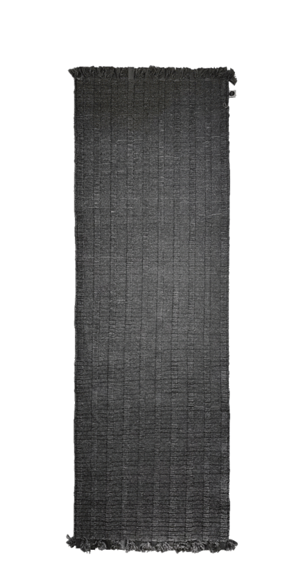 Nomad Rubber Rug black - 80 x 400 cm