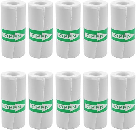 Dailygoods- Thermisch Stickerpapier 10 Rollen - Zelfklevend - 57 x 25