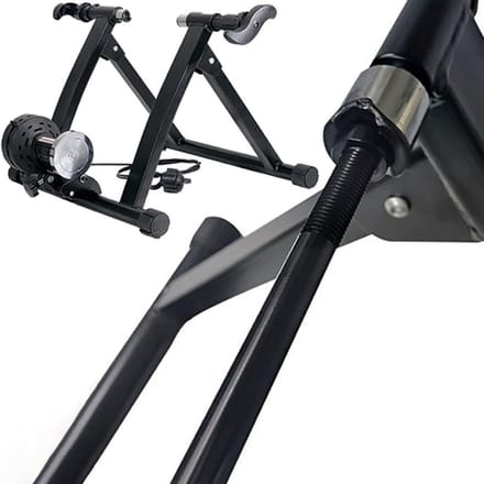Fietstrainer As - Fietsweerstandstrainer - Binnen Fietsen - Verstelbare Lengte - 142-148 mm - Aluminium