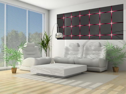 Pattern Squares Light Flash Photo Wallcovering
