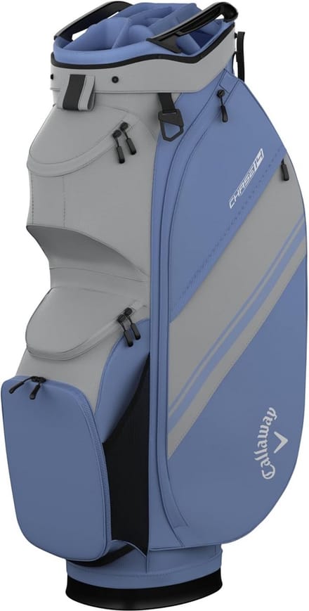 Callaway Golf Chase Cart Bag 2025, Silver/Hydrangea
