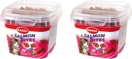 Sanal salmon bites zalmsnoepjes per 2 cups van 75 gram