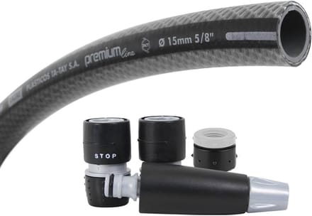 Standaard Tuinslanghaspel met Aansluitingen - 10 Meter 5/8 Inch