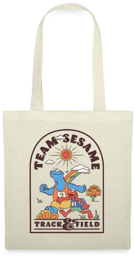 Sesamstraat Team Sesame Atletiek Tas Van Stof Schoudertas
