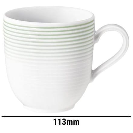 (6 stuks) SELTMANN WEIDEN Mok met handvat Tulp - 0,28 liter - Saliegroen groen