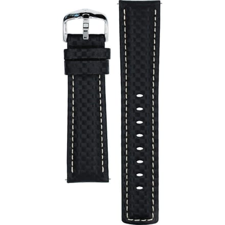 Hirsch 02592050-2-22 Carbon Horlogeband
