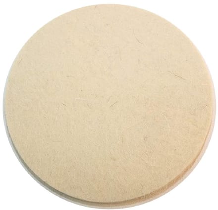 Set van 10 Vilt Polijstschijven 125mm met Klittenband voor Glans