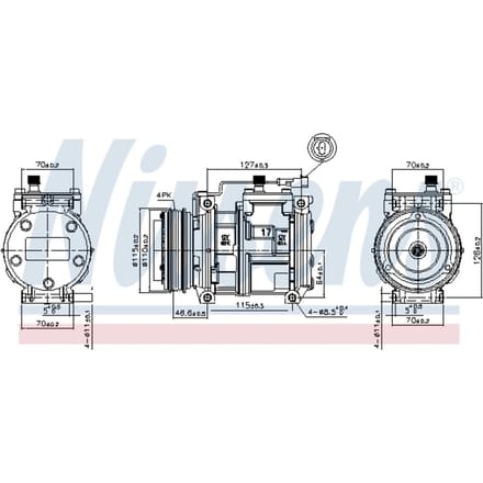 Compressor airconditioning NISSENS 89329