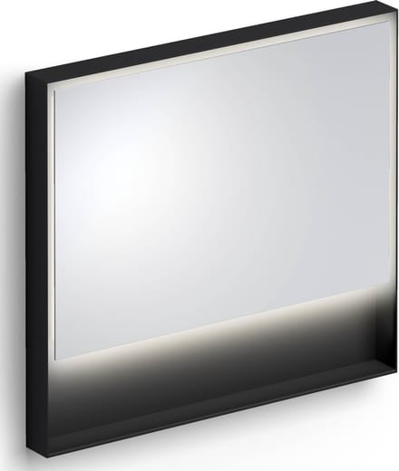 Clou Look at Me spiegel, 90cm, LED-verlichting, IP44, mat zwart