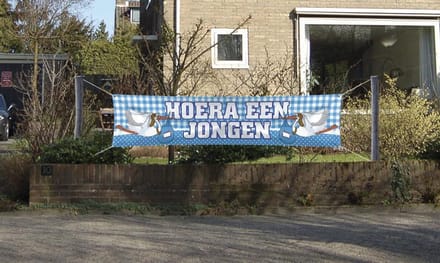 Folat - Streetbanner Hoera een jongen