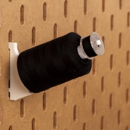 6-pack Spoelhouder 1000m - Long - Wit - Printboard - Past op Ikea Skadis pegboards
