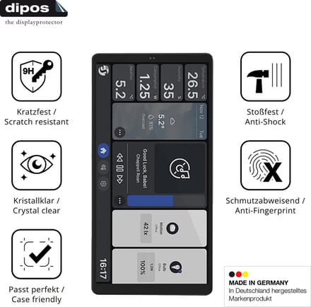 dipos – 2x Pantserfolie geschikt voor Shelly Wall Display X2i | 9H Screenprotector