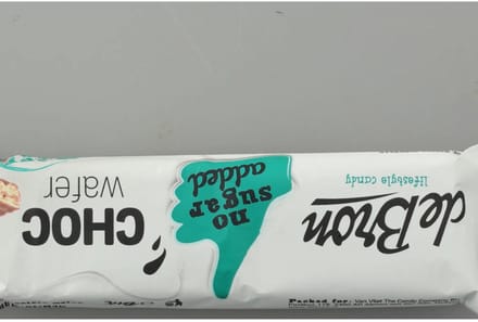 De bron - Choc Wafer Suikervrij - 24 x 40 gr - Voordeelverpakking