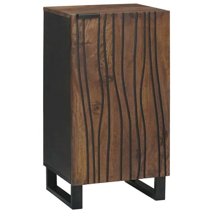 vidaXL - Dressoir - Bruin - 40 - x - 33 - x - 75 - cm - massief - mangohout