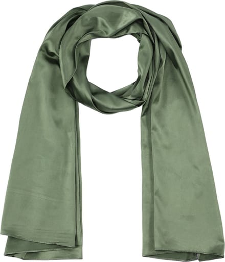 Emilie Scarves - sjaal - satijn - olijfgroen - 200*70CM
