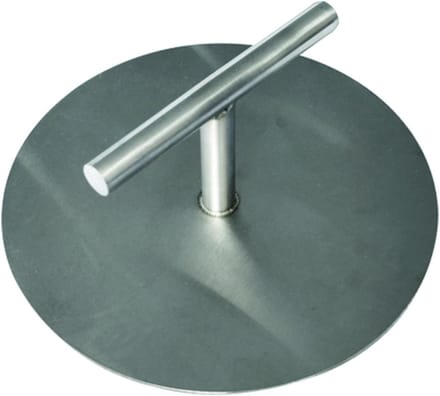 Burgerpers - Patty Maker - Vlees vormen - Eendelig roestvrij staal - 15 cm diameter - Zilverkleurig