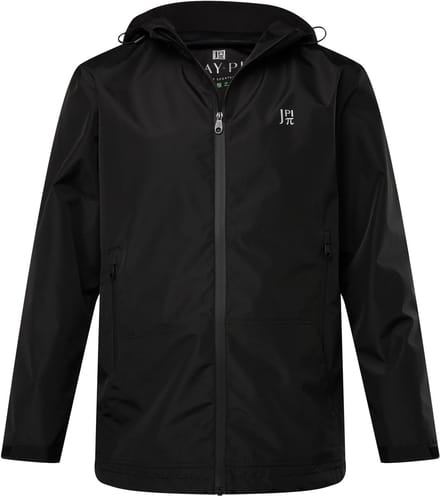 JAY-PI - Heren - Regenjas volledig functioneel outdoor 3 functies capuchon - Zwart - Maat 4XL