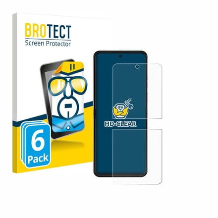 BROTECT - Screenprotector voor Motorola Razr 2025 - Folie Beschermfolie transparant 6 Stuks