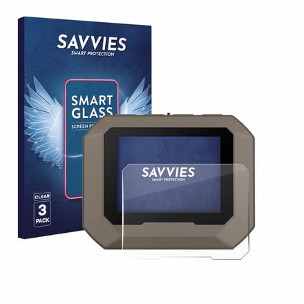 3 Stuks Savvies Screenprotector - geschikt voor Garmin Xero C2 - beschermfolie glas transparant