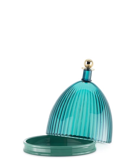 Kartell La Coupole dienblad met bel - vert/vert