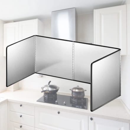 Dailygoods - Roestvrijstalen spatbescherming - Opvouwbare
