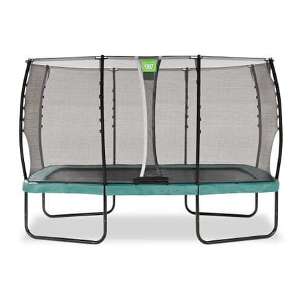 EXIT Allure Classic Trampoline 214x366cm - Op Poten - Rechthoekig - Trampoline Buiten - Voor Kinderen - Groen