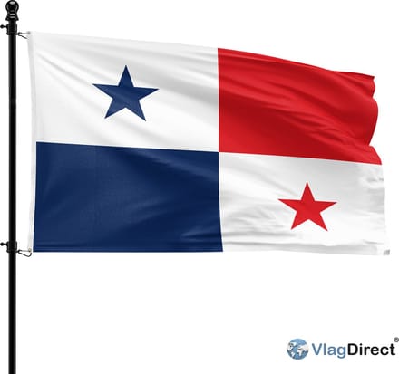VlagDirect - Panamese vlag - Panama vlag - 90 x 150 cm.