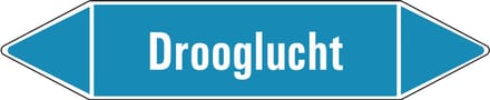 Drooglucht leidingmarkering op vel 126 x 26 mm - 5 per vel
