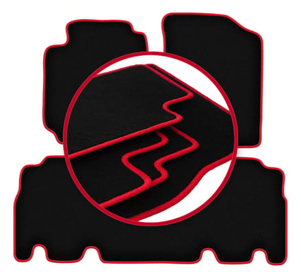 CARLUX-RED automatten voor: Toyota Yaris Verso minivan (1999-2005)