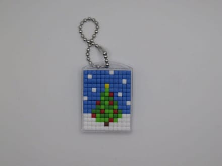 Sleutelhanger, Kerstboom, Kerstmis, Pixels