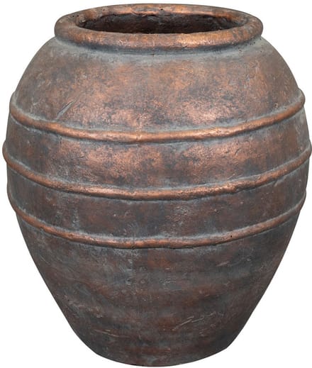 Ter Steege Bloempot Hoog Kris Copper Grey-Multicolour D 29 cm H 32 cm Opening 15.5 cm