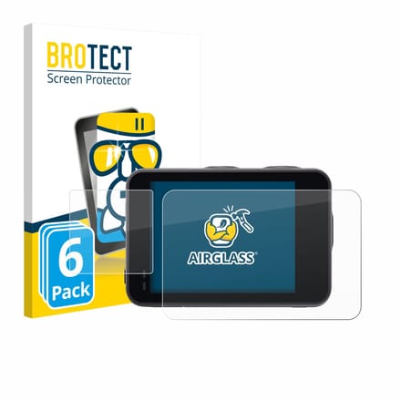 Screenprotector 6 Stuks voor Akaso Brave 7 Beschermglas transparant