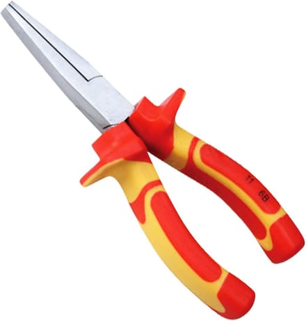 Geïsoleerde Platte Tang (160mm) - VDE 1000V Gecertificeerd - Chroom Vanadium Staal