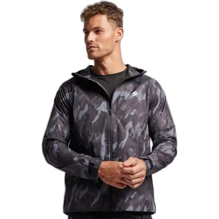 Superdry Waterproof Jas Grijs M Man