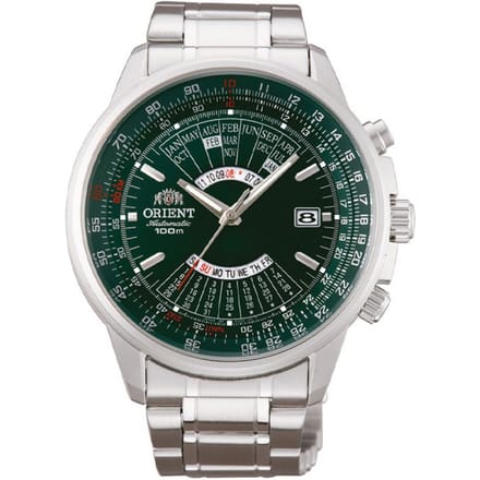 Orient Watch FEU07007FX Men Silver 44mm 10 ATM