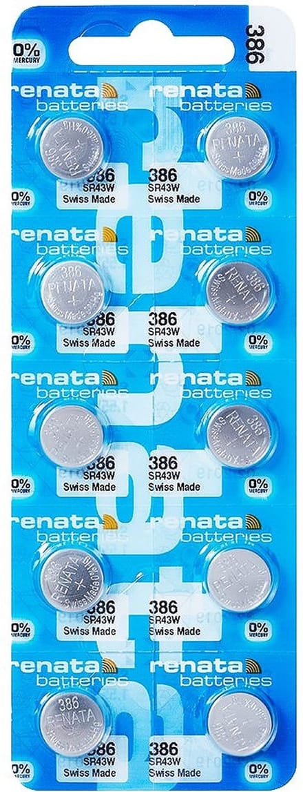 RENATA - Horlogebatterijen - Watch 386 - 10 stuks