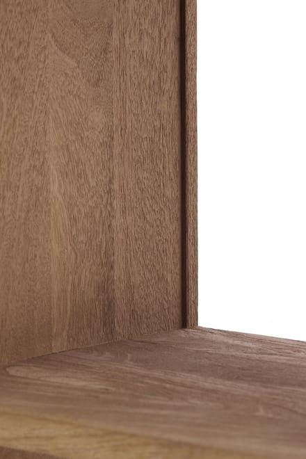 Light&living Kast open 100x35x200 cm DANE hout mat grijs-bruin