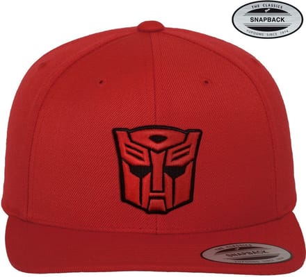 Transformers Autobots 3D Patch Premium Snapback-pet Rood