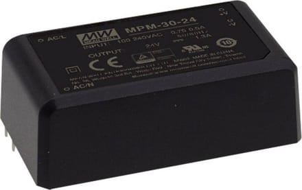 Mean Well MPM-30-24 AC/DC-printnetvoeding 24 V/DC 1.3 A